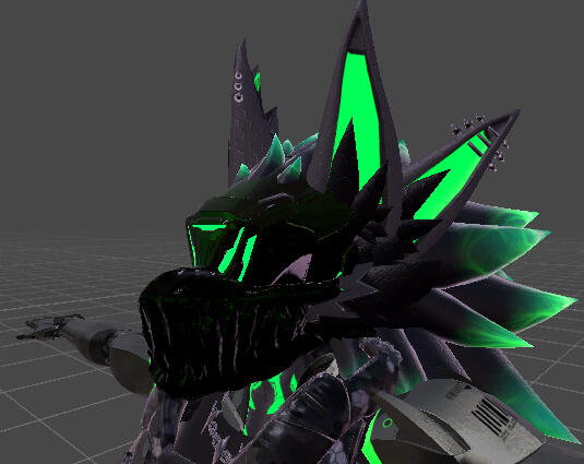 Hexaclaw Nightbeast Mask in Unity